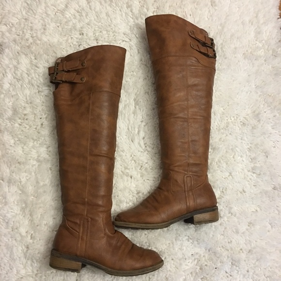 Tall Cognac Boots