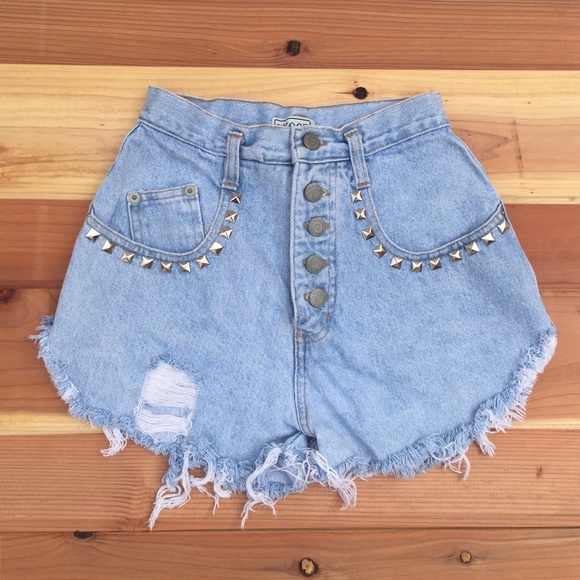 Cheeky shorts with custom stud detail - Picture 1 of 4