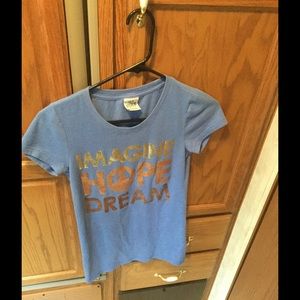 PINK Victoria Secret, Light Blue Sparkly Shirt, XS