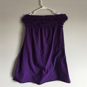 Purple Ruffled Xhilaration Beach Dress Cover Up