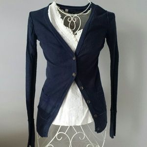 Navy cardigan