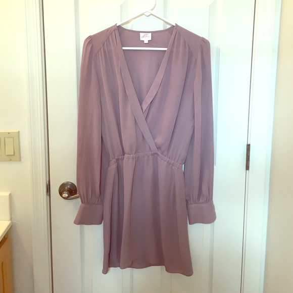 Long sleeve lavender Parker dress