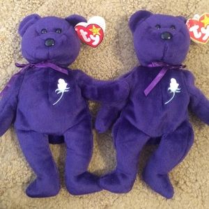 2 mint condition princess Diana beanie babies