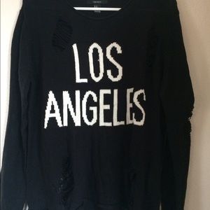 Ripped Los Angeles Angeles sweater