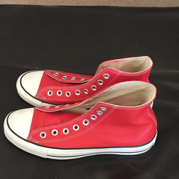 Red Leather Converse