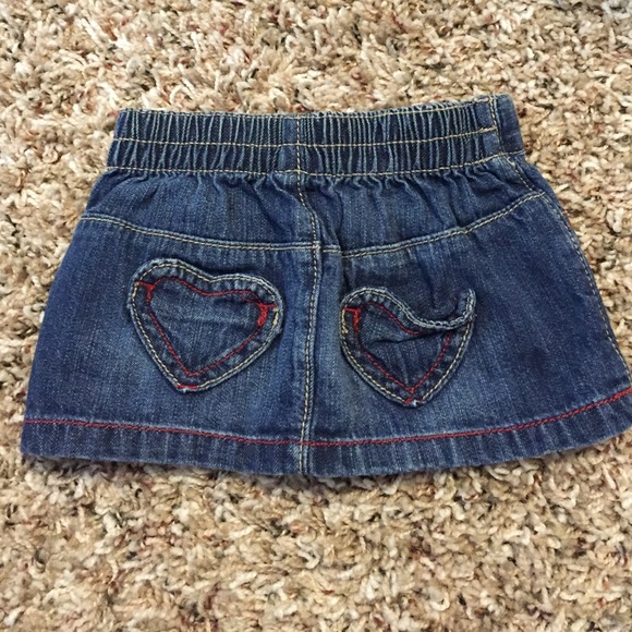 Blue jean skirt size 0-3 months