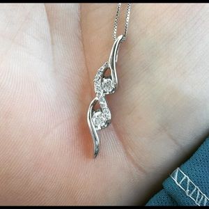 Sirena Diamond Double Swirl Pendant