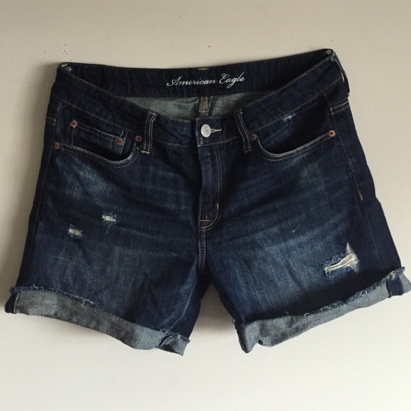 Distressed American Eagle Jean Shorts