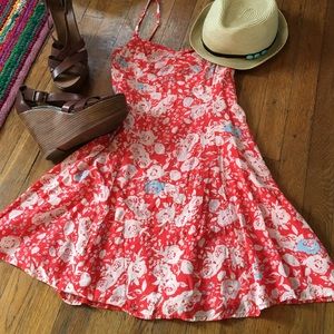 Free People summer peach dress with cute back