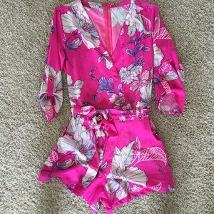 Hot pink romper Yumi Kim inspired
