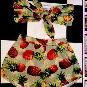Pineapple Baby set in Khaki