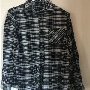 Black-and-white brandy Melville flannel