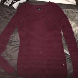Maroon jegging sweater