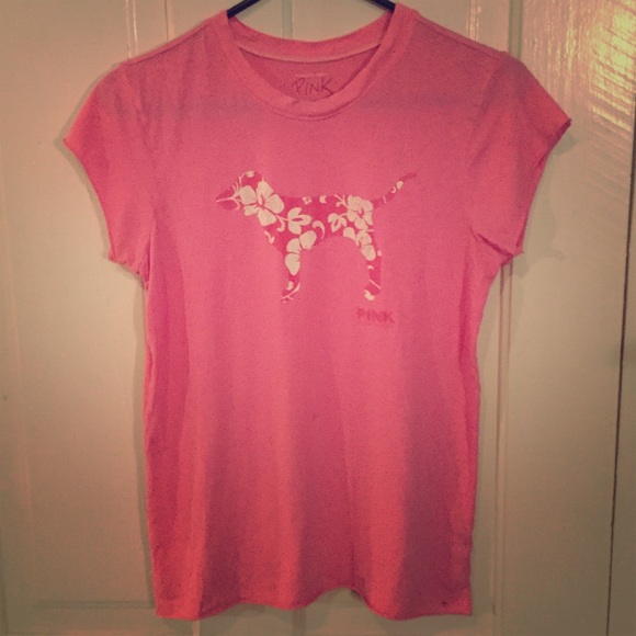 PINK Victoria's Secret logo print Tee. Size XS/S