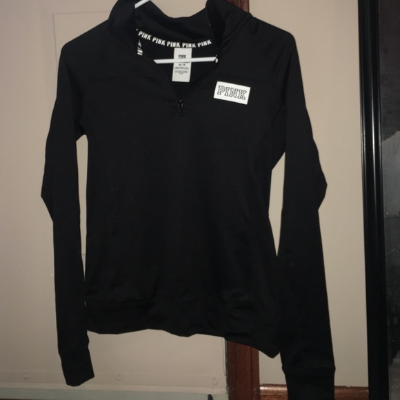 VS PINK ultimate half zip in black - Picture 1 of 2