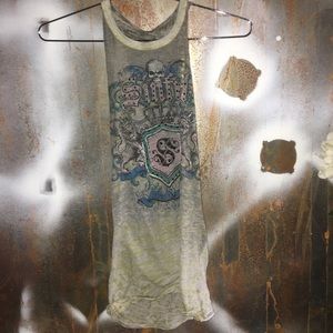 Affliction Sinful Skull Razor Back Tank