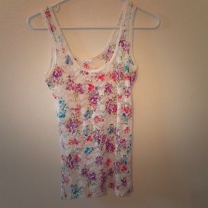Floral tank top