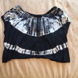 Black Tie Dye Crop Top!