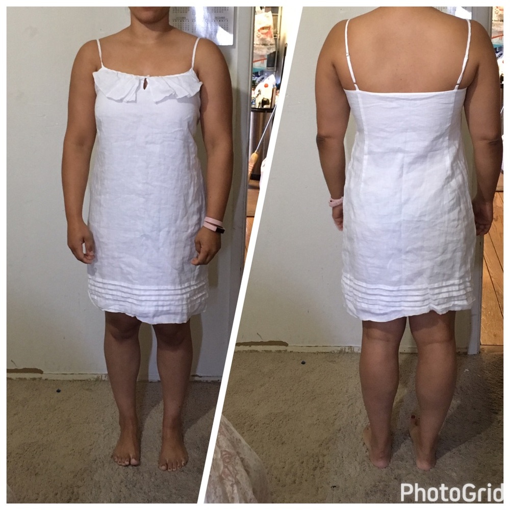 Ann Taylor Loft Little white dress size 8