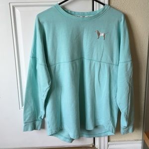 Final price drop!!!! Pink light blue crewneck