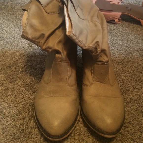 Taupe booties