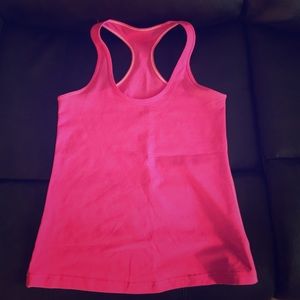 lululemon cool racerback neon pink size 6