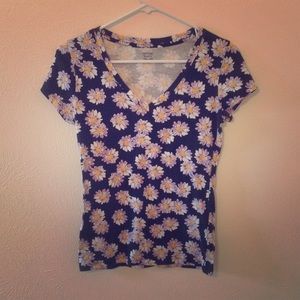 Floral v-neck
