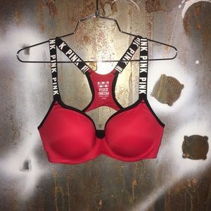 Pink by Victoria Secret Red Push-Up Sports Bra