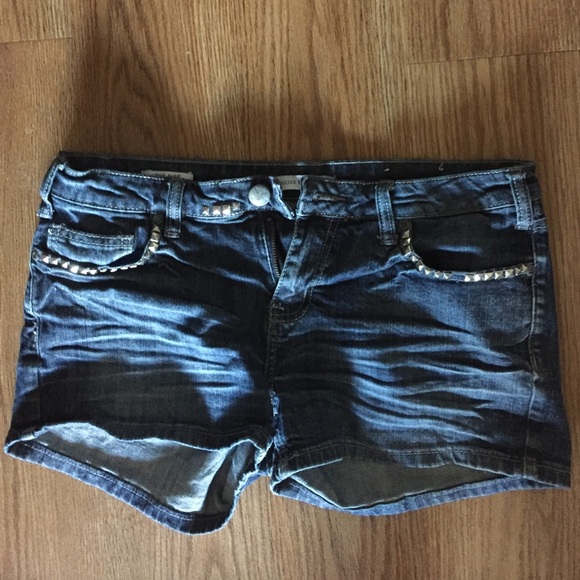 Vigoss Studio Studded Jean Shorts