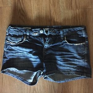 Vigoss Studio Studded Jean Shorts
