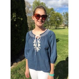 Vintage Peasant Blouse