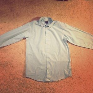 Mens Chaps Light Blue & White Striped button down