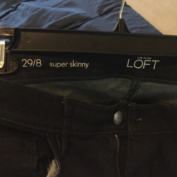 Loft super skinny dark denim size 8