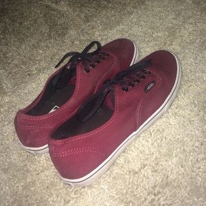Black and red VANS