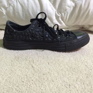 black converse w rhinestones
