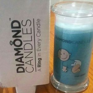 It's a boy blue diamond candles