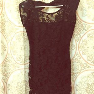 Lace little black dress (beautiful back detailing)