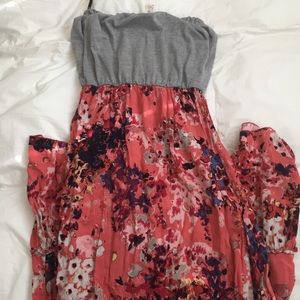 Long, flower maxi