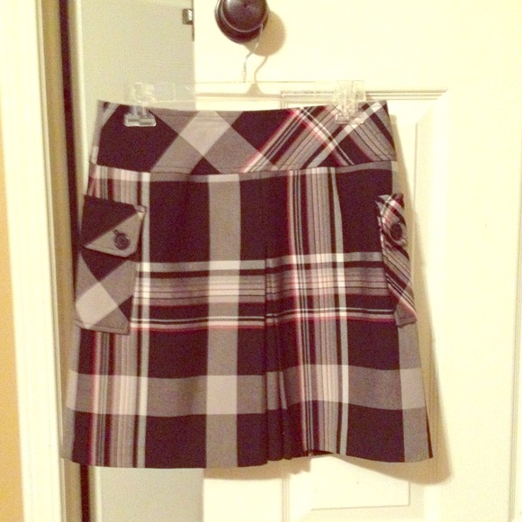 Ann Taylor Loft plaid skirt