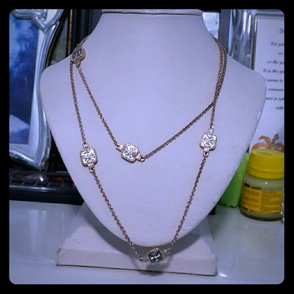 Goldtone chain necklace