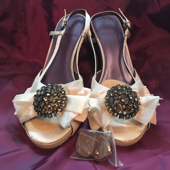 BHLDN/Anthropologie Due Farina blush/beige heels