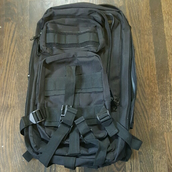 NWOT Black Cargo Backpack
