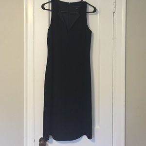 Black crepe dress