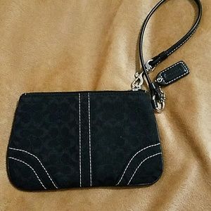 Authentic small Coach wristlet