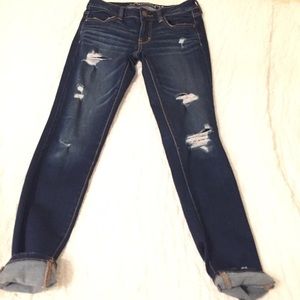Dark Ripped Skinny Jeans