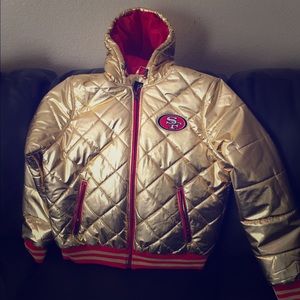Womens 49er puffy jacket!! 🏈🏈🏈