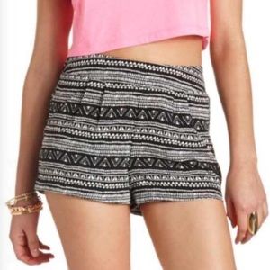 Charlotte Russe tribal print shorts