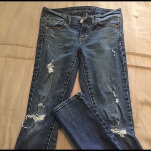 AE Skinny Destroyed Denim
