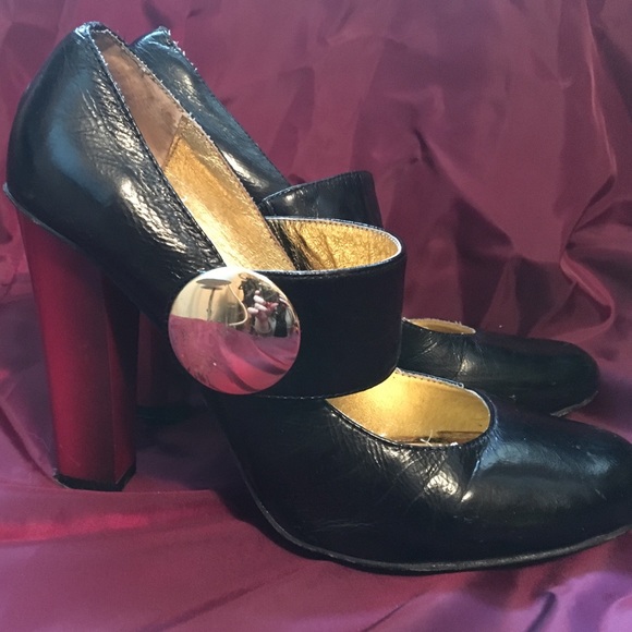 Funky stacked heel Dolce Vita pumps