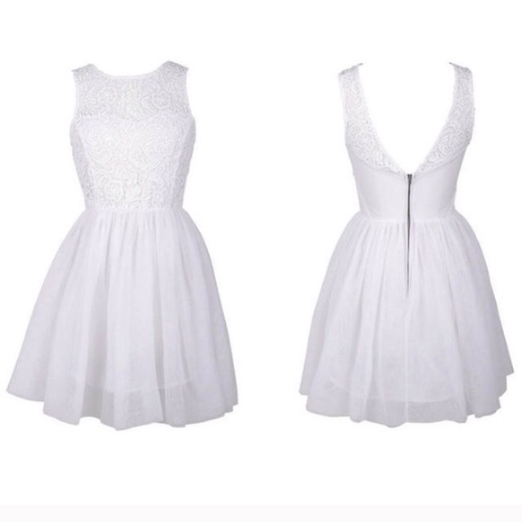 Delia's crochet tulle dress